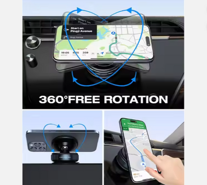Magnetic Vacuum Car Phone Holder