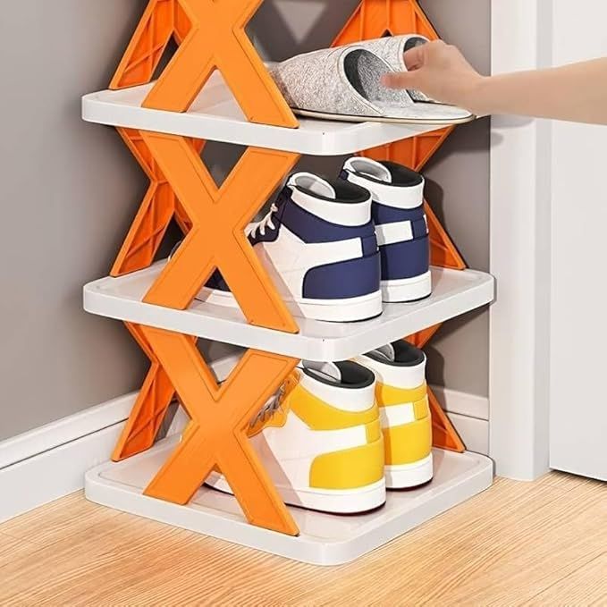 X-Shaped Shoe Rack (5-Tier)